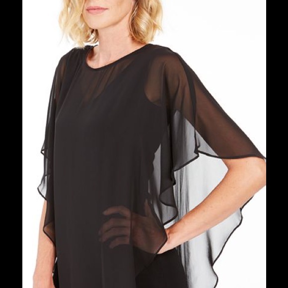 NWT Connected Chiffon & jersey Overlay Dress - Picture 4 of 8